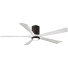 Matthews Fan Company - Irene 5 Hugger Ceiling Fan with Light Kit - IR5HLK-TB-MWH-60 | Montreal Lighting & Hardware