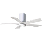 Matthews Fan Company - Irene 5 Hugger Ceiling Fan with Light Kit - IR5HLK-WH-MWH-42 | Montreal Lighting & Hardware