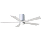 Matthews Fan Company - Irene 5 Hugger Ceiling Fan with Light Kit - IR5HLK-WH-MWH-52 | Montreal Lighting & Hardware