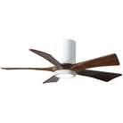 Matthews Fan Company - Irene 5 Hugger Ceiling Fan with Light Kit - IR5HLK-WH-WA-42 | Montreal Lighting & Hardware