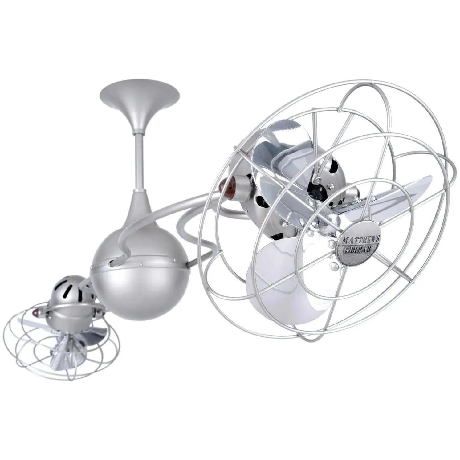 Matthews Fan Company - Italo Ventania Ceiling Fan, Damp Rated - IV-BN-MTL-DAMP | Montreal Lighting & Hardware