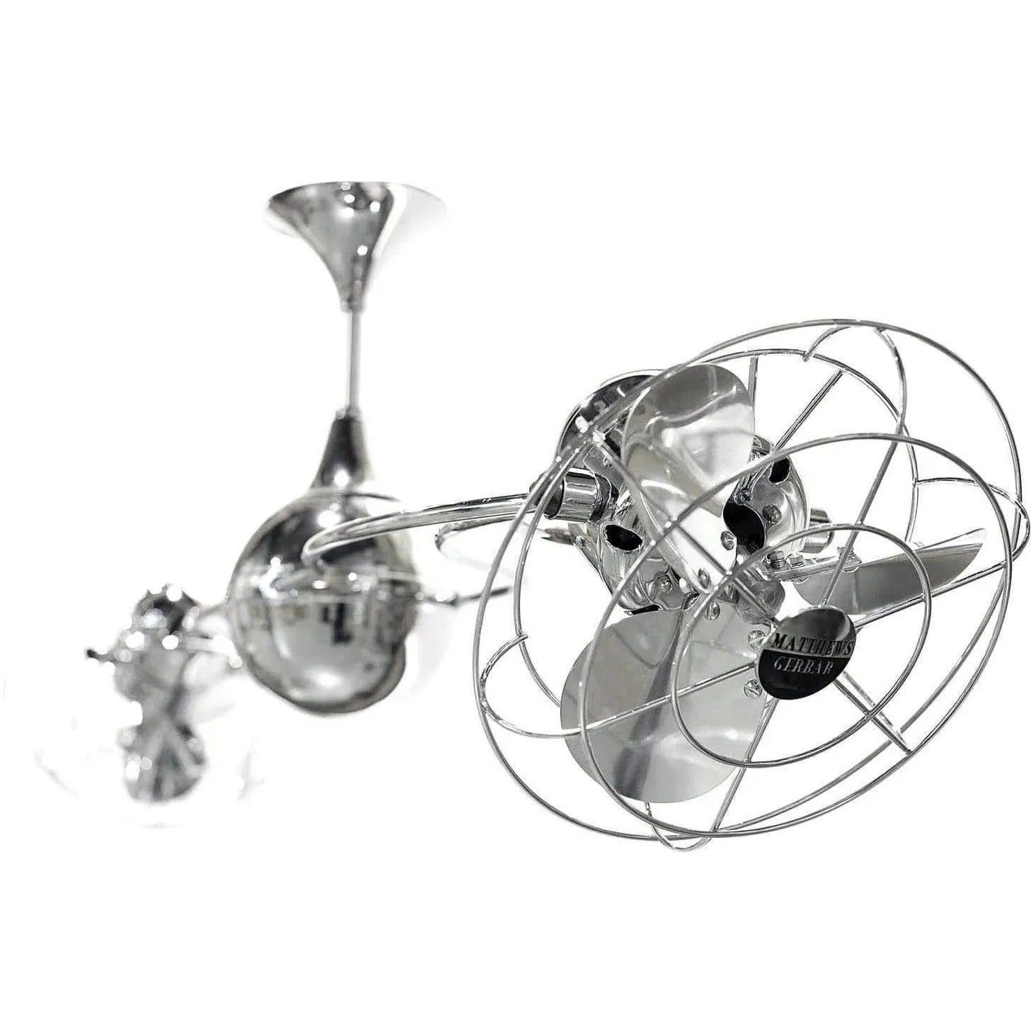 Matthews Fan Company - Italo Ventania Ceiling Fan, Damp Rated - IV-CR-MTL-DAMP | Montreal Lighting & Hardware