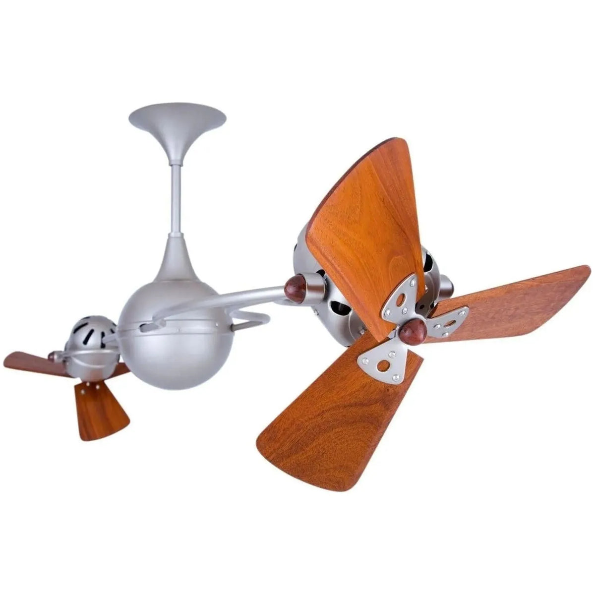 Matthews Fan Company - Italo Ventania Ceiling Fan - IV-BN-WD | Montreal Lighting & Hardware