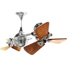 Matthews Fan Company - Italo Ventania Ceiling Fan - IV-CR-WD | Montreal Lighting & Hardware