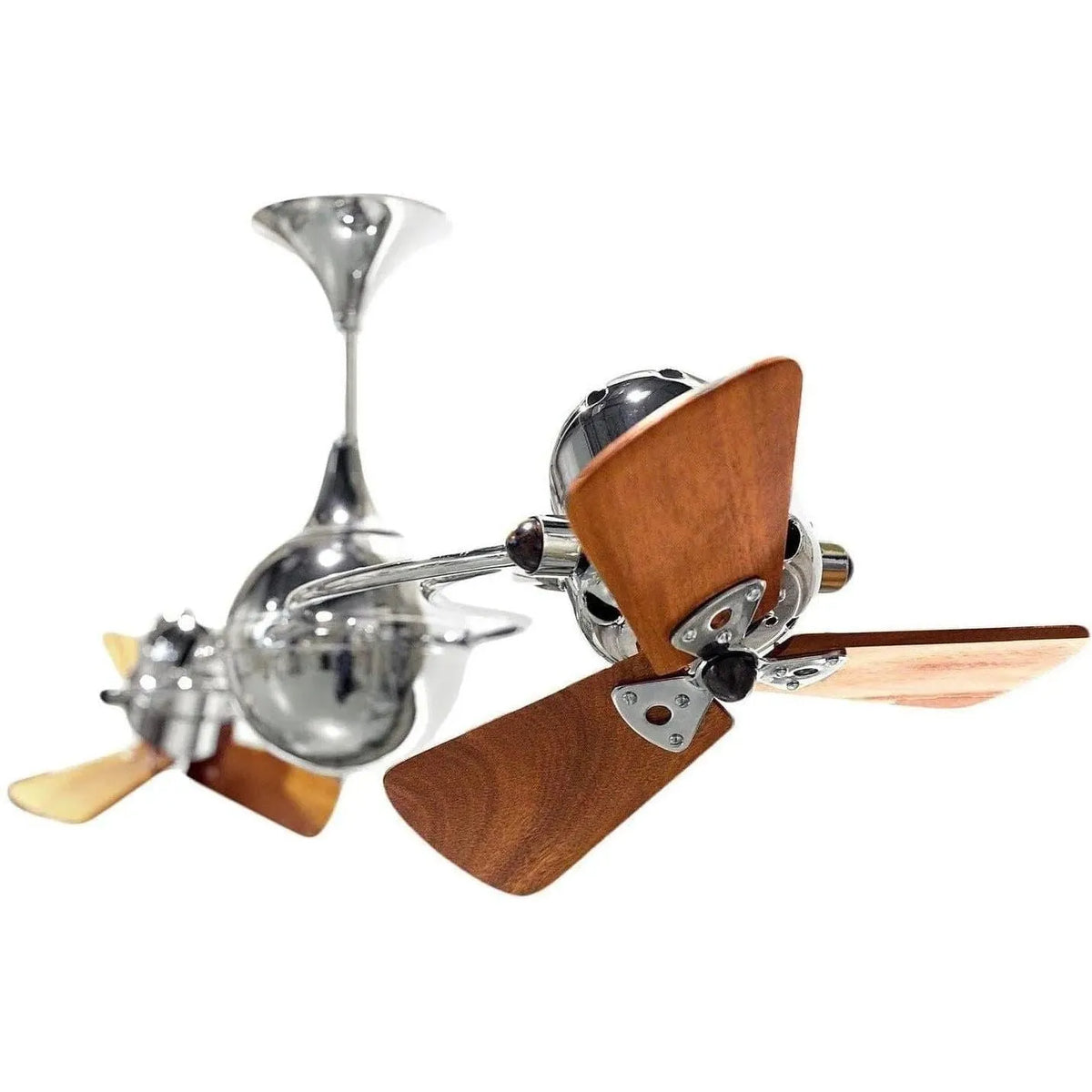 Matthews Fan Company - Italo Ventania Ceiling Fan - IV-CR-WD | Montreal Lighting & Hardware
