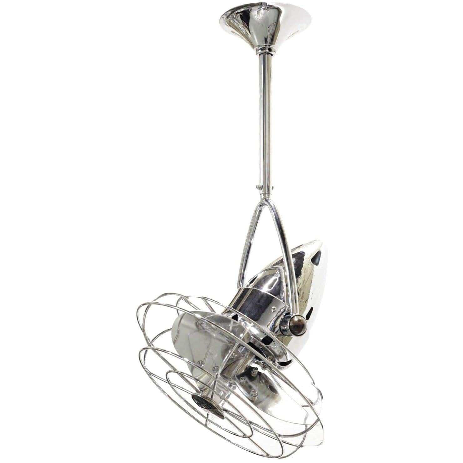 Matthews Fan Company - Jarold Direcional Ceiling Fan, Damp Rated - JD-CR-MTL-DAMP | Montreal Lighting & Hardware