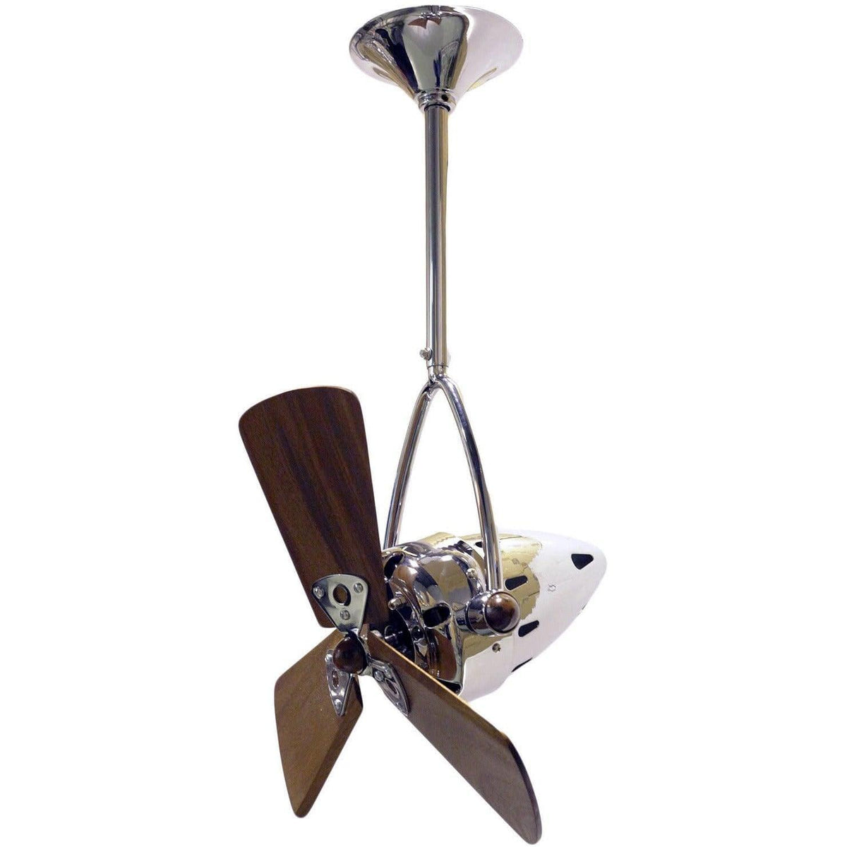 Matthews Fan Company - Jarold Direcional Ceiling Fan, Damp Rated - JD-CR-WD-DAMP | Montreal Lighting & Hardware
