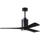 Matthews Fan Company - Patricia 3 Ceiling Fan - PA3-BK-BK-52 | Montreal Lighting & Hardware