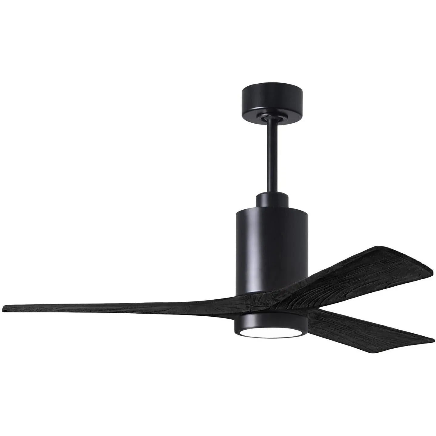 Matthews Fan Company - Patricia 3 Ceiling Fan - PA3-BK-BK-52 | Montreal Lighting & Hardware