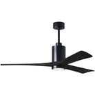 Matthews Fan Company - Patricia 3 Ceiling Fan - PA3-BK-BK-60 | Montreal Lighting & Hardware