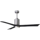 Matthews Fan Company - Patricia 3 Ceiling Fan - PA3-BN-BK-60 | Montreal Lighting & Hardware