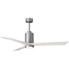 Matthews Fan Company - Patricia 3 Ceiling Fan - PA3-BN-MWH-60 | Montreal Lighting & Hardware