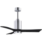 Matthews Fan Company - Patricia 3 Ceiling Fan - PA3-CR-BK-42 | Montreal Lighting & Hardware