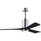 Matthews Fan Company - Patricia 3 Ceiling Fan - PA3-CR-BK-52 | Montreal Lighting & Hardware