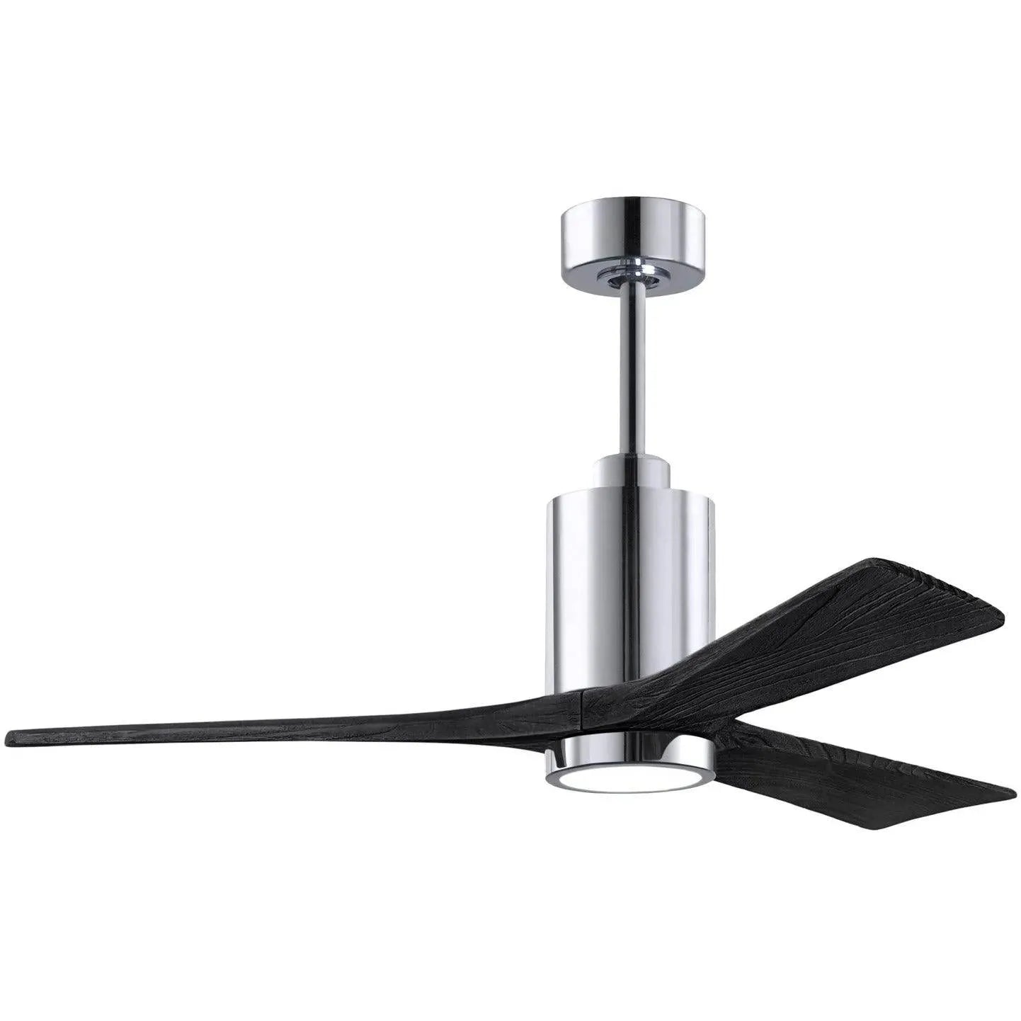 Matthews Fan Company - Patricia 3 Ceiling Fan - PA3-CR-BK-52 | Montreal Lighting & Hardware