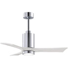 Matthews Fan Company - Patricia 3 Ceiling Fan - PA3-CR-MWH-42 | Montreal Lighting & Hardware