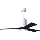 Matthews Fan Company - Patricia 3 Ceiling Fan - PA3-WH-BK-52 | Montreal Lighting & Hardware