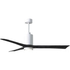 Matthews Fan Company - Patricia 3 Ceiling Fan - PA3-WH-BK-60 | Montreal Lighting & Hardware