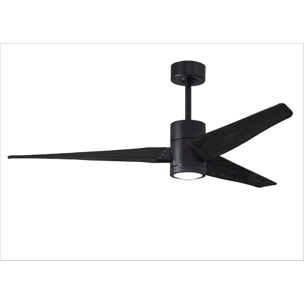 Matthews Fan Company - Super Janet Ceiling Fan - SJ-BK-BK-60 | Montreal Lighting & Hardware