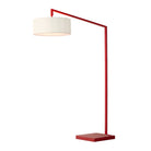 Lampe de chevet extensible à une lumière Nova of California 2110929WH, rouge cramoisi