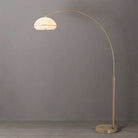 Lampe à arc Simple Morelli Nova of California 2115824WB en laiton vieilli