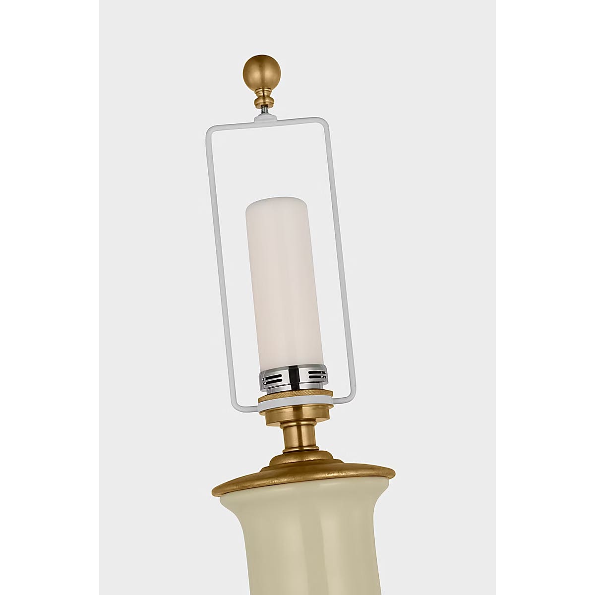 Visual Comfort Signature Collection CHA 8661ICO-L-CL Lambay Cordless Table Lamp in Coconut Porcelain, detail view