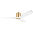 Confort visuel Ventilateur  Collection 3MAVHSM52BBSRZW Maverick Smart 52" Hugger Ceiling Ventilateur  en laiton bruni