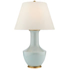 Visual Comfort Signature Collection CHA 8661ICB-L-CL Lambay Cordless Table Lamp in Ice Blue Porcelain