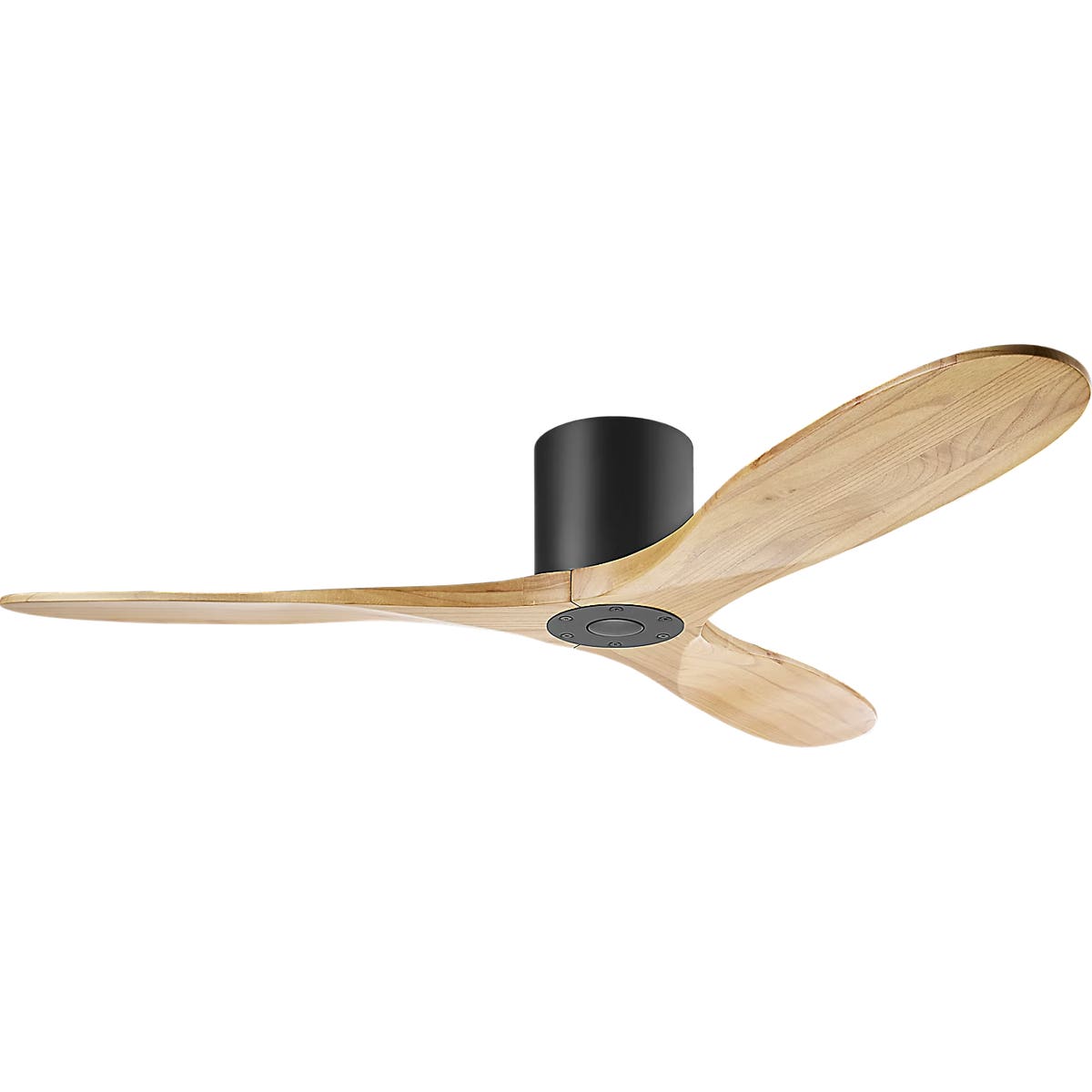 Confort visuel Ventilateur  Collection 3MAVHSM52MBKNH Maverick Smart 52" Hugger Ceiling Ventilateur  en noir mat avec naturel Miel Lames