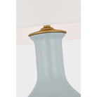 Visual Comfort Signature Collection CHA 8661ICB-L-CL Lambay Cordless Table Lamp in Ice Blue Porcelain, detail view