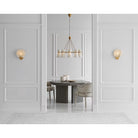 Collection Signature Visual Comfort ARN 2039HAB-ALB Applique murale simple Iveala en laiton antique frotté à la main