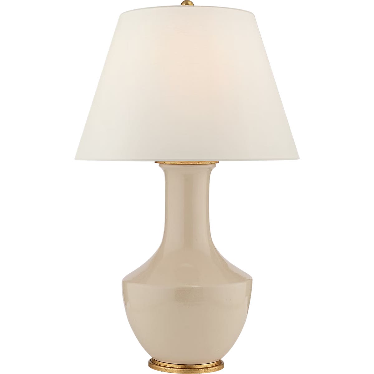 Visual Comfort Signature Collection CHA 8661ICO-L Lambay Table Lamp in Coconut Porcelain