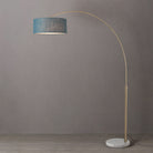 Nova of California 2110821BL Float 1-Light Arc Lamp in Weathered Brass / White