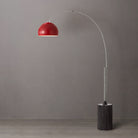 Lampe à arc demi-dôme Tambo de Nova of California 2113834CR en nickel satiné/chêne noir