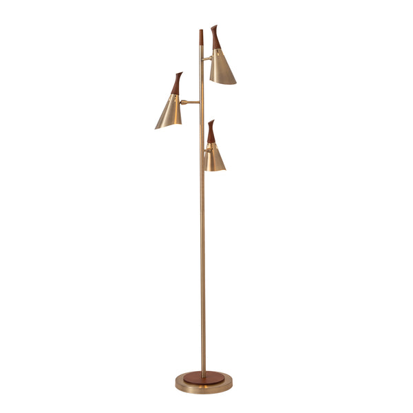 Lampadaire Encinitas à 3 lumières