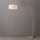 Nova of California 2110824WH Float 1-Light Arc Lamp in Weathered Brass