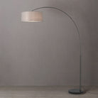 Nova of California 2110820CG Float 1-Light Arc Lamp in Black Nickel / Black