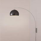 Nova of California 2113837BN Half Dome Wall Mounted Arc Lamp in Black Nickel / Satin Nickel