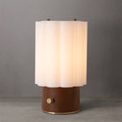 Nova of California 1111802WB Scalloped Accent Table Lamp in Walnut