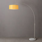 Nova of California 2110822MU Float 1-Light Arc Lamp in Satin Nickel / White