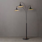 Lampadaire arqué à 3 lumières Nova of California 2310500MB Lodi, noir mat