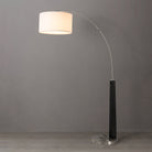 Nova of California 2110251MB Taper 1-Light Arc Floor Lamp in Walnut Wood & Weathered Brass