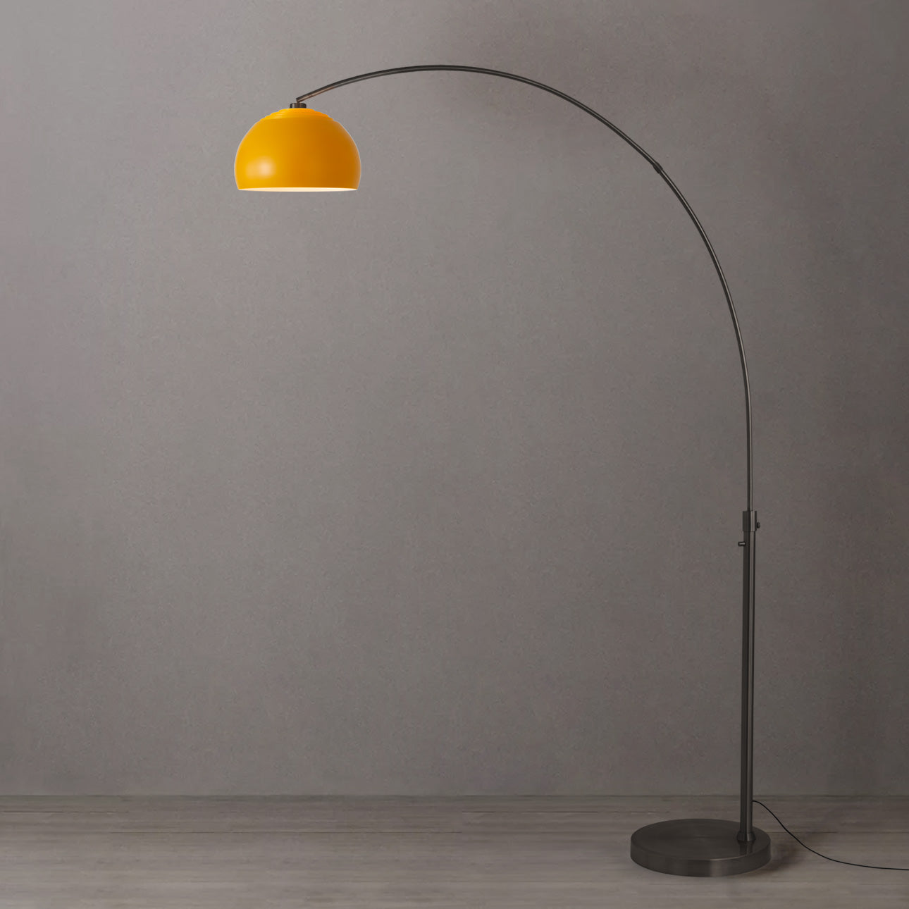 Nova of California 2113826MU Float 1-Light Arc Lamp in Black Nickel (6MU)