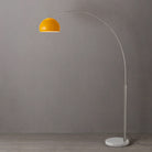 Nova of California 2113822MU Float 1-Light Arc Lamp in Satin Nickel / White (2MU)