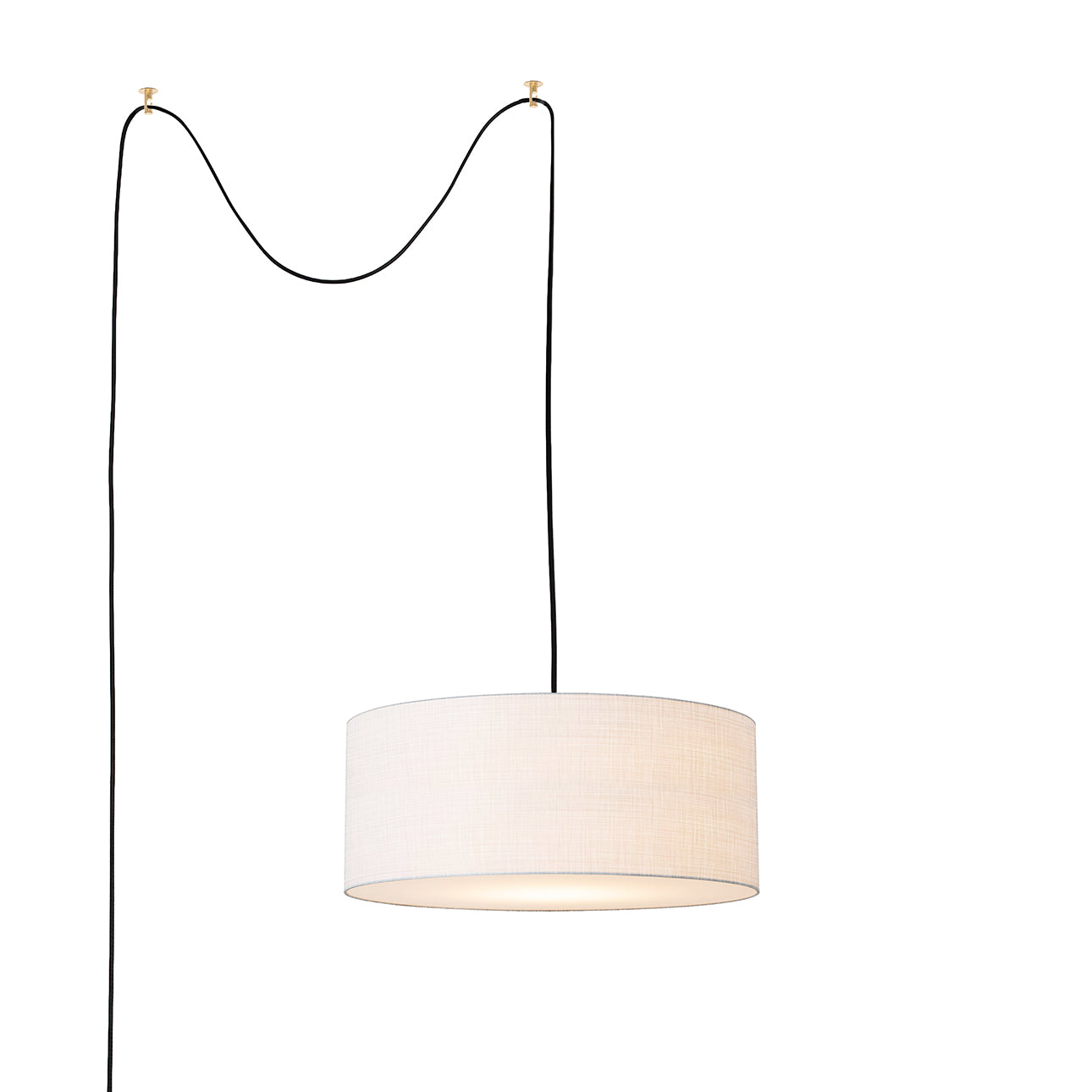 Nova of California 2110841WH Stretch Swag Lamp in Weathered Brass (1WH)
