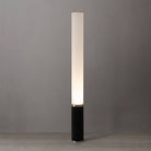 Lampe sur pied cylindrique Tambo de Nova of California 2710799BO en laiton vieilli et noyer / noyer