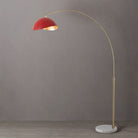 Nova of California 2114821RG Luna Bella 1-Light Arc Lamp in Weathered Brass / White