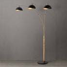 Lampe sur pied arquée à 3 lumières Luna Bella de Nova of California 2311017, en laiton vieilli