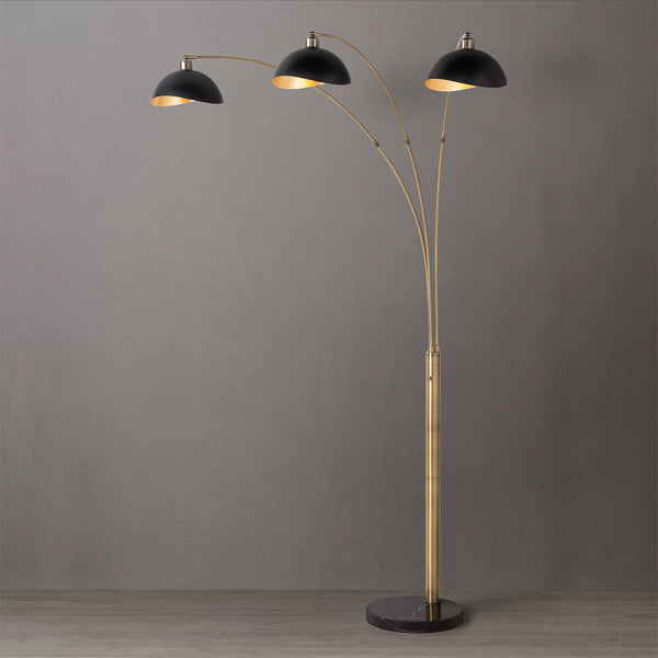 Lampadaire arqué à 3 lumières Luna Bella