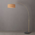 Nova of California 2110818BU Float 1-Light Arc Lamp in Weathered Brass / Black